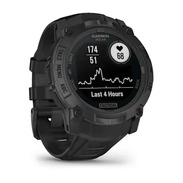 Garmin Instinct® 3 – 50 mm, Solar, Tactical Edition išmanusis sportinis laikrodis (Juodos spalvos)