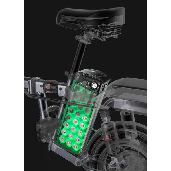 Dviratis 14" elektrinis Engwe T14 mėlynas