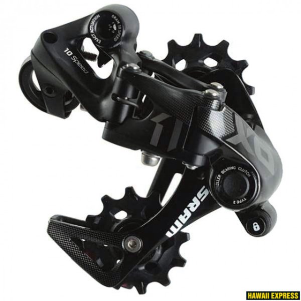 Galinis pavarų perjungėjas SRAM X01DH Type 3.0 10-Speed Short Cage Black