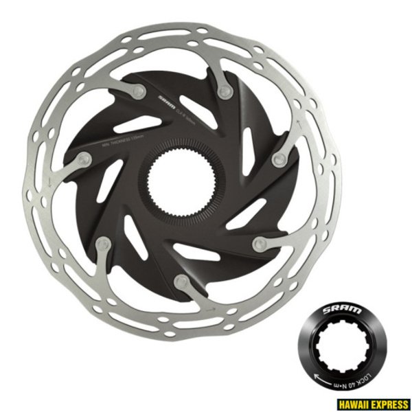 Diskiniai stabdžiai SRAM rotors CenterLine X Road CL 160 rounded (includes internal tooled lockring)