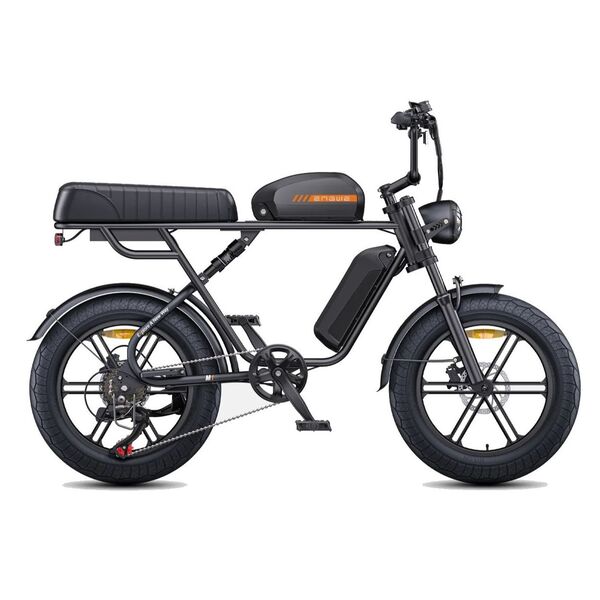 Dviratis 20" elektrinis Engwe M1 dviguba baterija juodas 