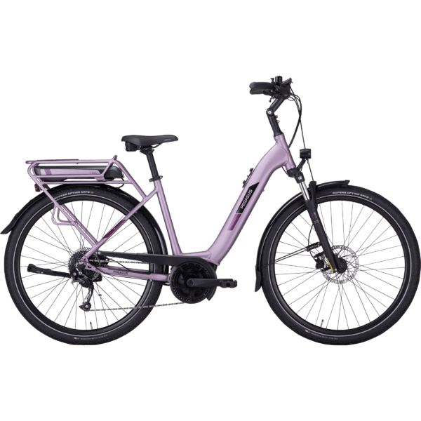 Dviratis 28" elektrinis Pegasus Solero E9 Performance wave BOSCH Sistema 400wh violetinis 