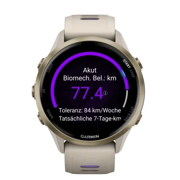 Garmin Forerunner® 970 Soft Gold Titanium išmanusis laikrodis