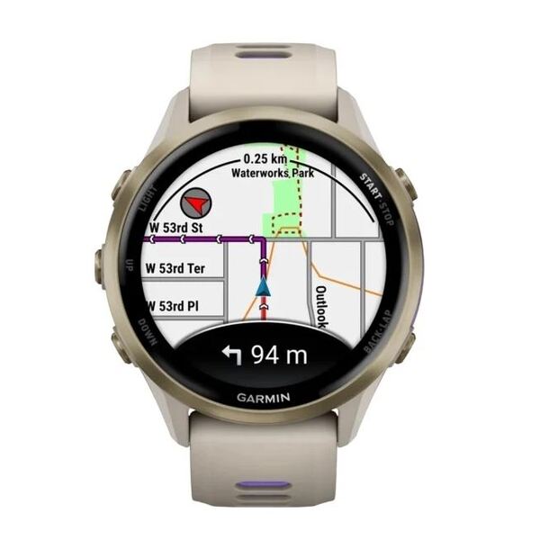 Garmin Forerunner® 970 Soft Gold Titanium išmanusis laikrodis