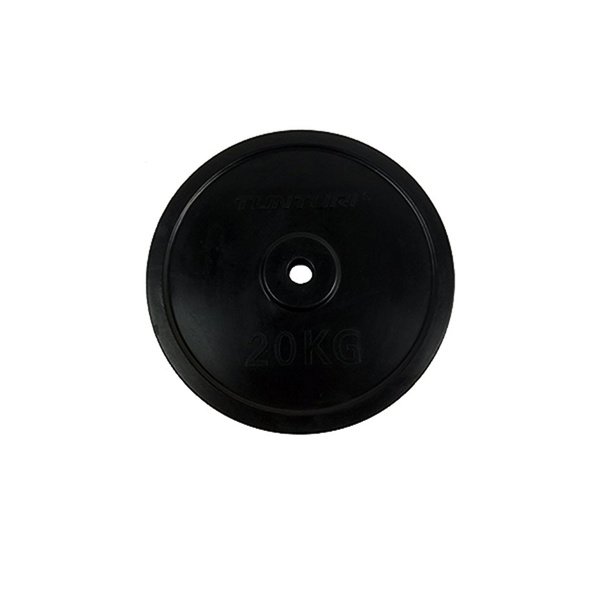 Svorio plok&scaron;tė TUNTURI guminė plok&scaron;tė, 30 mm, 20 kg
