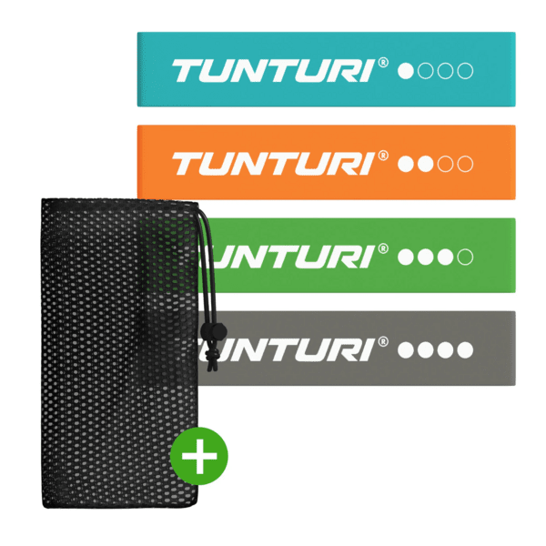 TUNTURI Mini Resistance Band Set, 4 vnt