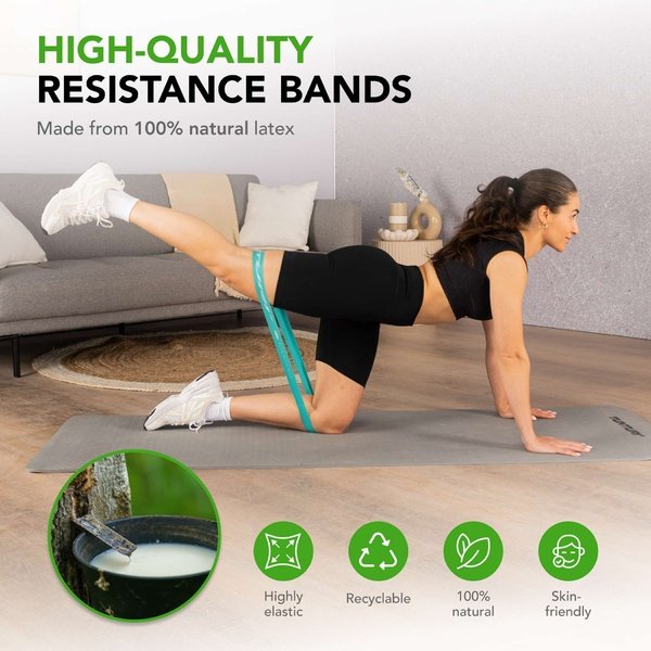 TUNTURI Mini Resistance Band Set, 4 vnt