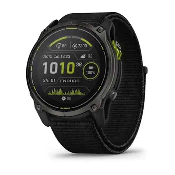 Garmin Enduro 3 DLC Titanium sportinis išmanusis laikrodis (Carbon Grey DLC Titanium)
