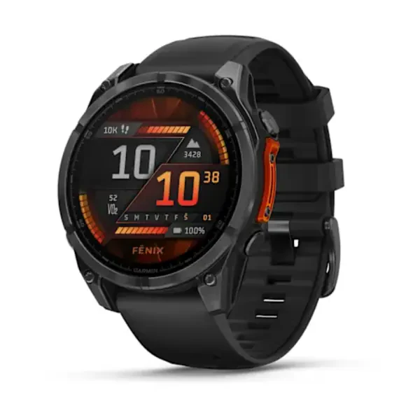 Garmin fēnix 8 47 mm AMOLED išmanusis sportinis laikrodis (Juodos spalvos)