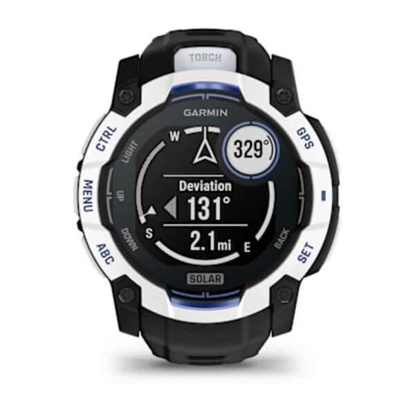 Garmin Instinct® 3 – 50 mm, Solar išmanusis sportinis laikrodis (Baltojo akmens spalvos)