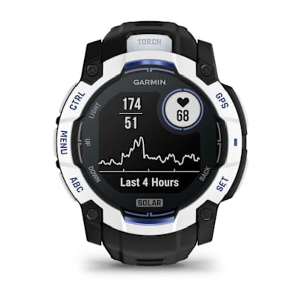 Garmin Instinct® 3 – 50 mm, Solar išmanusis sportinis laikrodis (Baltojo akmens spalvos)
