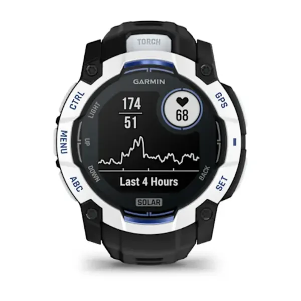 Garmin Instinct® 3 – 50 mm, Solar išmanusis sportinis laikrodis (Baltojo akmens spalvos)