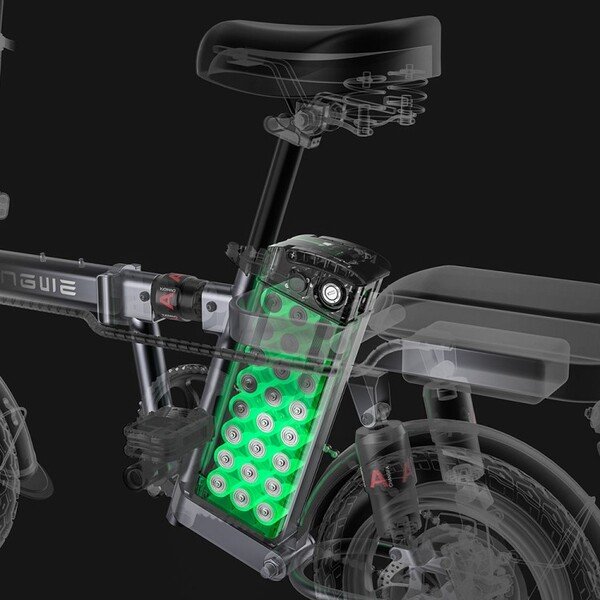 Dviratis 14"  elektrinis Engwe T14 oranžinis