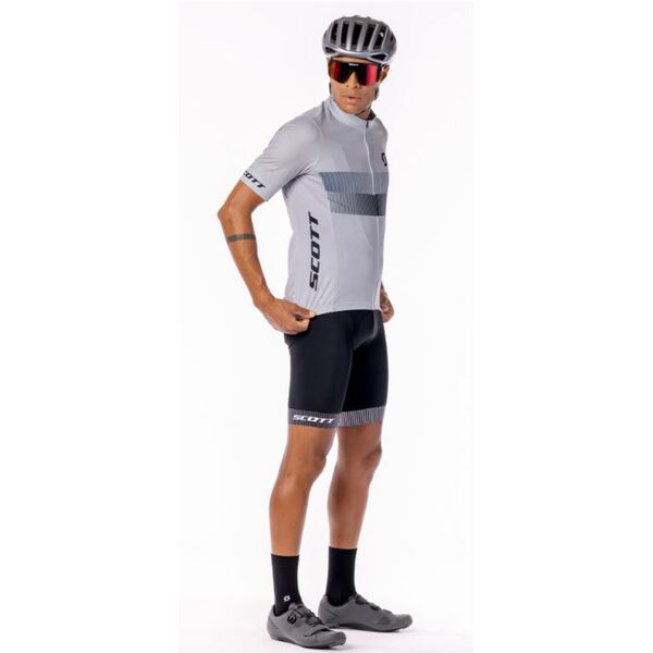 Marškinėliai vyr. trumpom rankovėm Scott RC Team 10 SS light grey/dark blue 