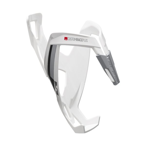 Gertuvės laikiklis Elite Custom Race+ White Glossy, Black graphic