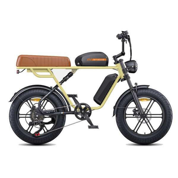 Dviratis 20" elektrinis Engwe M1 dviguba baterija geltonas 