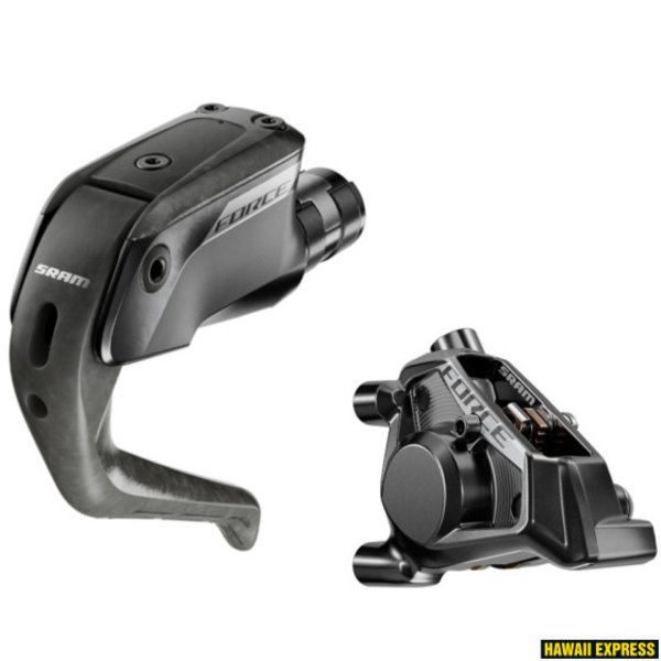 Diskiniai stabdžiai SRAM Force E1 Aero, Stealth-A-Majig Connected, Front Caliper, brake lever, Flat Mount 20mm Offset, 1100mm hose (Rotor sold separately)
