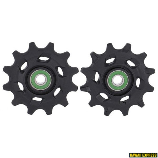 Pavarų perjungėjo dalis SRAM PULLEY KIT RED XPLR AXS (INCLUDES 12T UPPER AND 12T LOWER CERAMIC PULLEYS, 12.5MM AND 12.8MM TITANIUM PULLEY SCREWS, GREASE)
