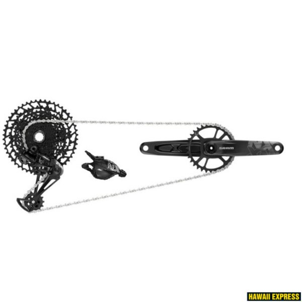 Pavarų grupė SRAM NX Eagle DUB Groupset (Rear Der, Trigger Shifter w Clamp, Crankset DUB 12s 170 w DM 32t X-SYNC Chainring, Chain 126 links 12s,Cassette PG-1230 11-50t, Chaingap Gauge)