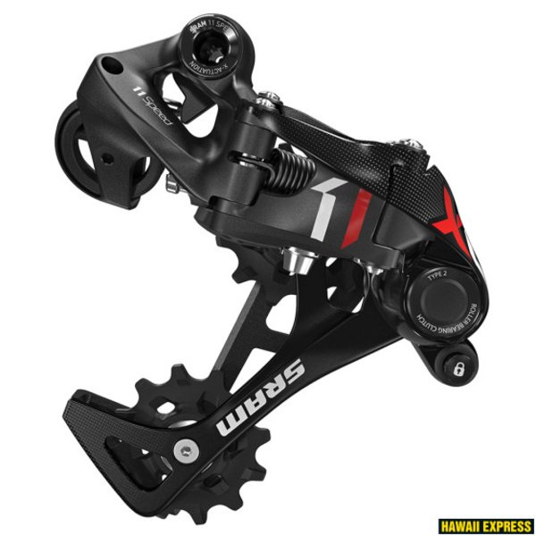 Galinis pavarų perjungėjas SRAM X01 Type 2.1 11 speed Red