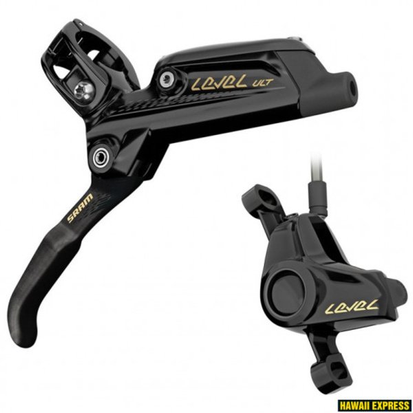 Diskiniai stabdžiai SRAM Level Ultimate Black/Gold Rear 1800mm Hose with Ti Hardware (Rotor/Bracket sold separately)A1