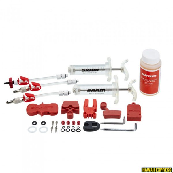 Stabdžių dalis SRAM Pro Brake Bleed Kit (includes 2 syringes/fittings, bleed blocks, Torx tool, crowfoot, Bleeding Edge Fitting, DOT 5.1hydraulic fluid) - SRAM X0/ XX/ Guide/Level/Code/HydroR/G2