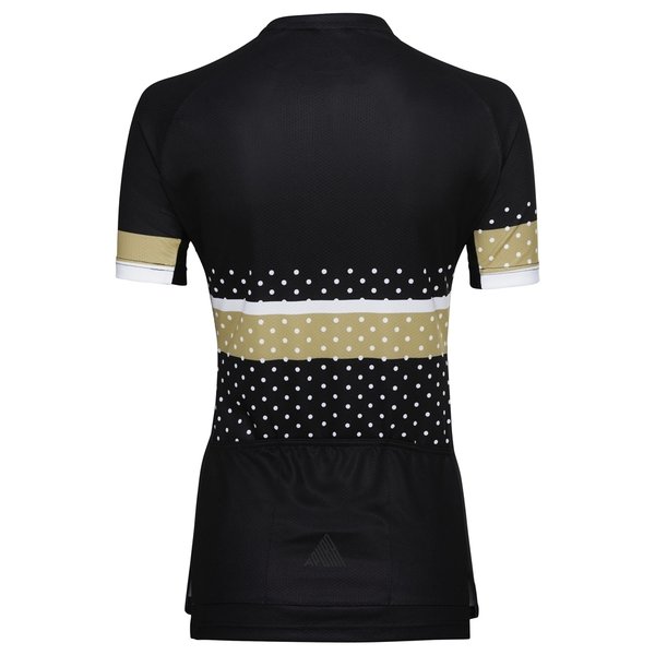 Marškinėliai mot.trumpom rankovėm Apura Carey 2.0 juoda/ruda taškuota 