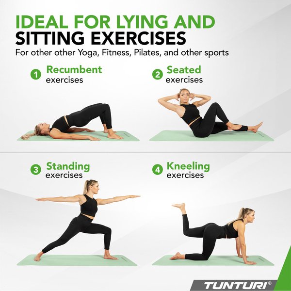 Jogos kilimėlis Tunturi Yogamat 8mm, Mėtų