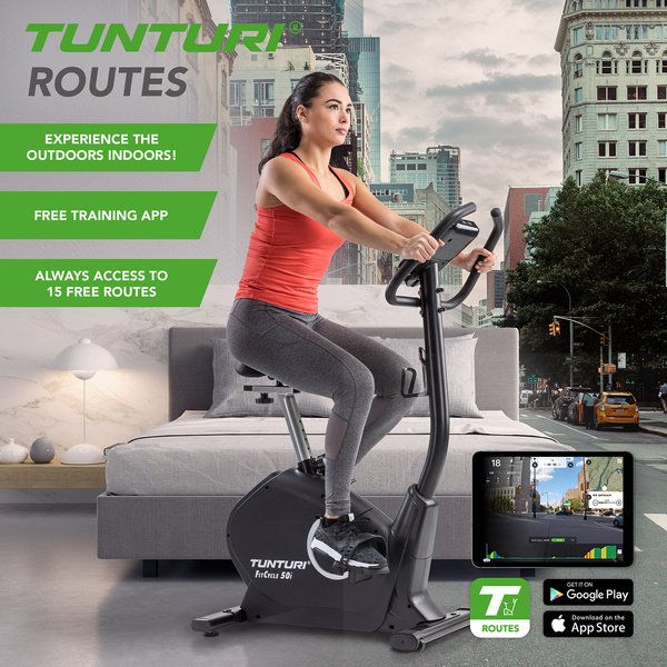 Dviračių ergometras TUNTURI FitCycle 50i + Tunturi programėlė