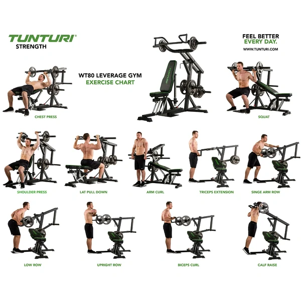 Daugiafunkcis treniruoklis Tunturi WT80 Leverage Gym