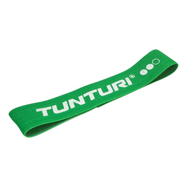 Elastinė juosta TUNTURI tekstilinė, vidutinės žalios spalvos