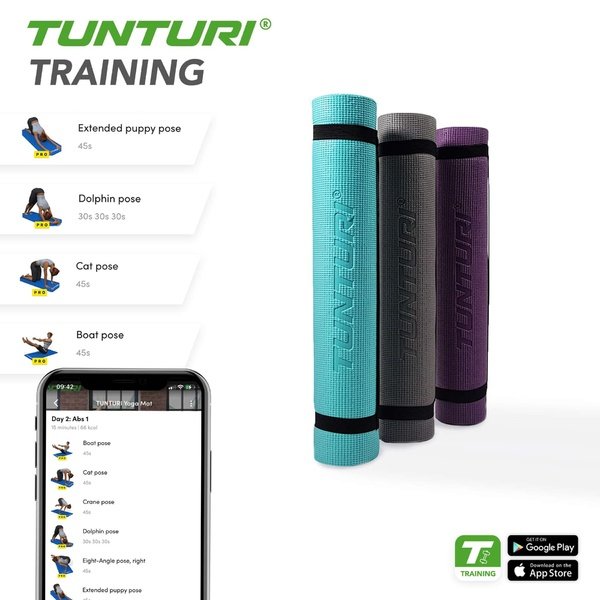 Jogos kilimėlis TUNTURI TPE Yogamat 4mm, violetinis