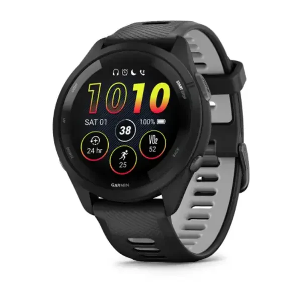 Garmin Forerunner 265 išmanusis sportinis laikrodis (Juodos spalvos)