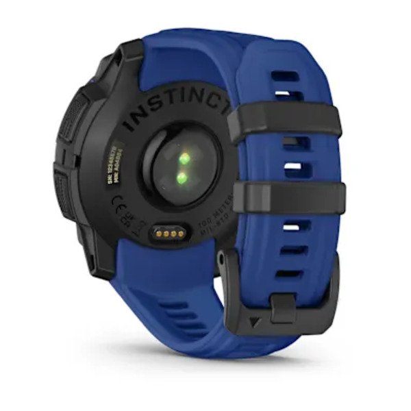 Garmin Instinct&reg; 3 &ndash; 45 mm, AMOLED  i&scaron;manusis sportinis laikrodis Juodas su mėlynu / juodu dirželiu