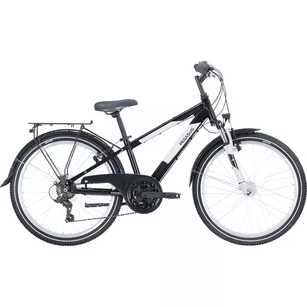 Dviratis 24 Pegasus Avanti 18g  juodas 32 cm