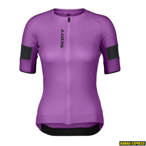 Marškinėliai mot. trumpom rankovėm Scott Endurance Pro SS liquid purple/black