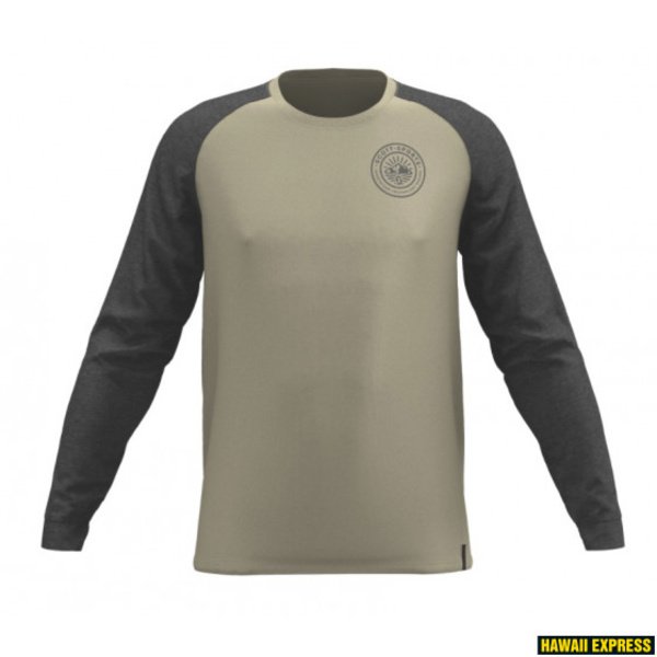 Džemperis vyr. Scott 10 Casual Raglan l/sl dust beige/dark grey melange