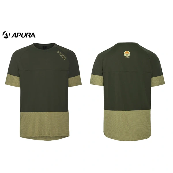 Marškinėliai trumpom rankovėm vyr. Apura Explore khaki