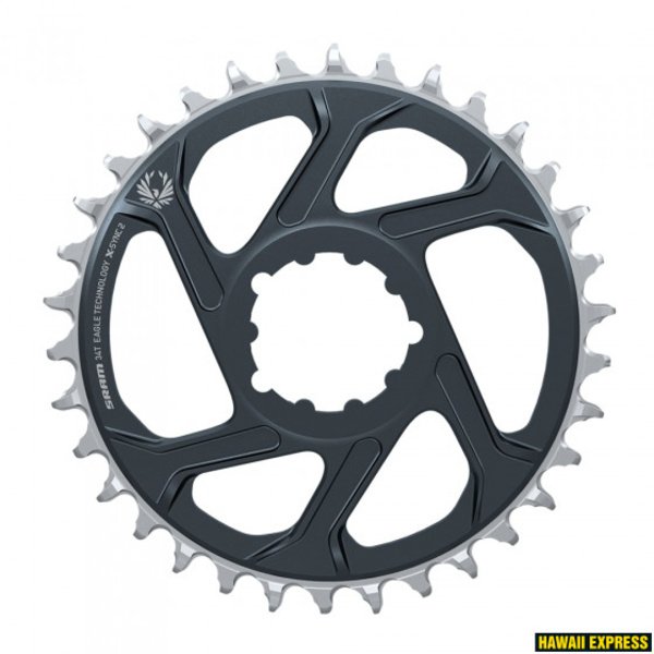 Priekinė žvaigždė SRAM X-SYNC 2 34T Direct Mount 3mm Offset Boost Eagle Lunar/Polar Grey