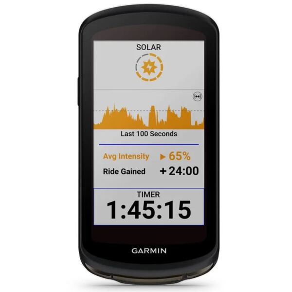 Garmin Edge® 1040 Solar GPS dviračio kompiuteris su saulės įkrovimu