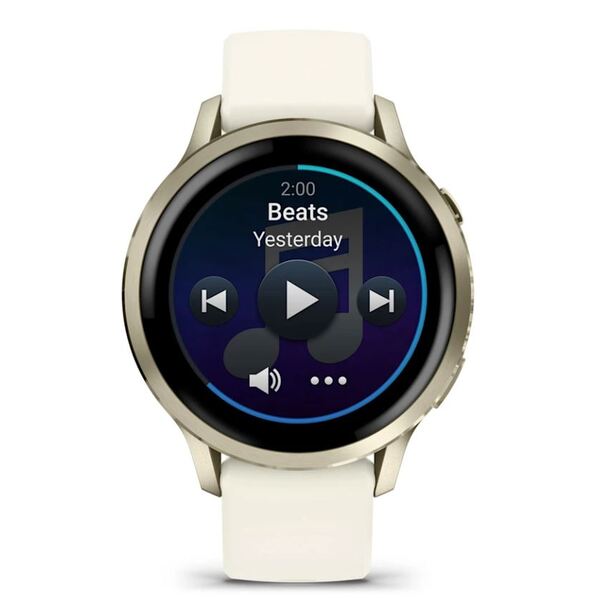 Garmin Venu® 4 – 41 mm Lunar Gold with Bone Silicone išmanusis laikrodis