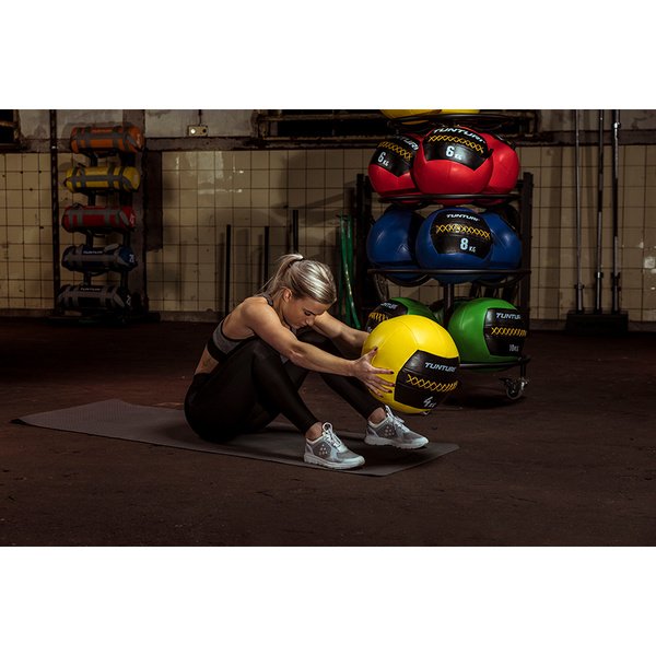 Kim&scaron;tas kamuoliukas Tunturi Wall Ball 6 kg, raudonas