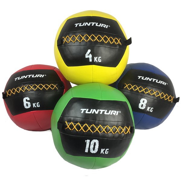 Kim&scaron;tas kamuoliukas Tunturi Wall Ball 6 kg, raudonas