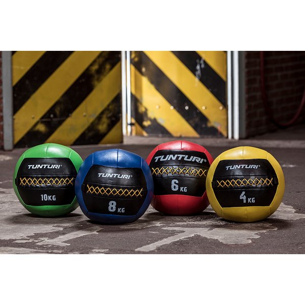 Kim&scaron;tas kamuoliukas Tunturi Wall Ball 6 kg, raudonas