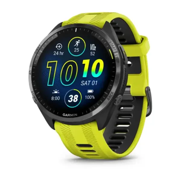 Garmin Forerunner 965  išmanusis sportinis laikrodis (Pilkos anglies / Amp Yellow)
