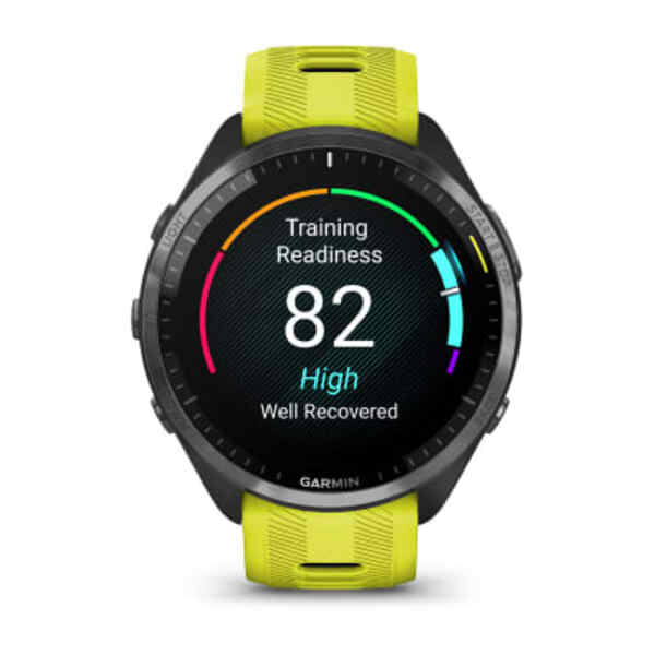 Garmin Forerunner 965  išmanusis sportinis laikrodis (Pilkos anglies / Amp Yellow)