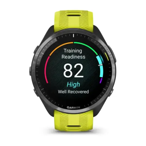 Garmin Forerunner 965  išmanusis sportinis laikrodis (Pilkos anglies / Amp Yellow)