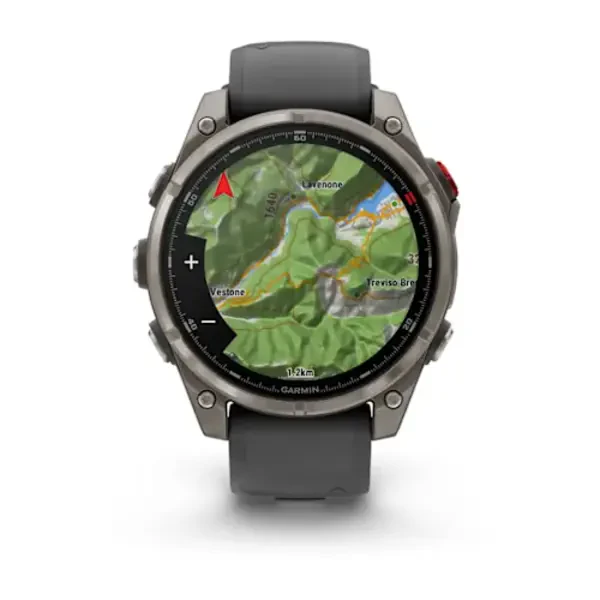 Garmin fenix 8 Pro 47 mm AMOLED Sapphire Titanium išmanusis sportinis laikrodis (Grafito spalvos)