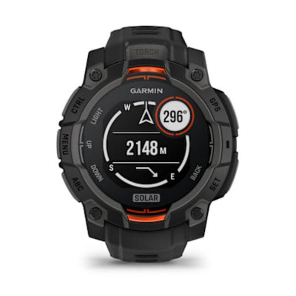 Garmin Instinct® 3 – 45 mm, Solar išmanusis sportinis laikrodis (Juodos spalvos)