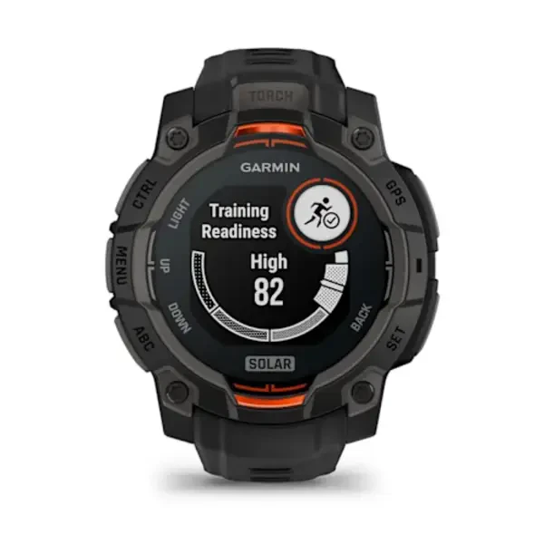 Garmin Instinct® 3 – 45 mm, Solar išmanusis sportinis laikrodis (Juodos spalvos)